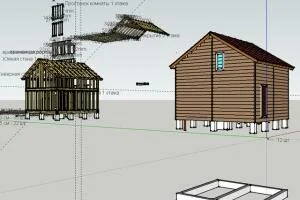 Проект бюджетного дома в Google SketchUp