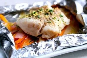 Рыба, запеченная в фольге с картофелем в духовке